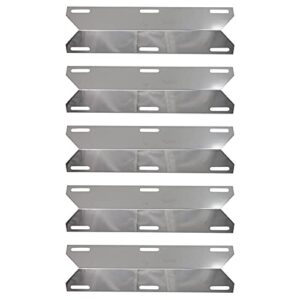 5-pack bbq grill heat shield plate tent replacement parts for nex 720-0396 – compatible barbeque stainless steel flame tamer, guard, deflector, flavorizer bar, vaporizer bar, burner cover 15″