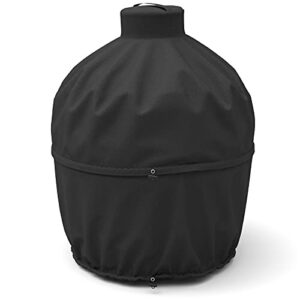 shinestar upgraded grill cover for kamado joe classic, char-griller akorn, large big green egg, 2-in-1 ceramic charcoal grill cover, heavy duty & waterproof