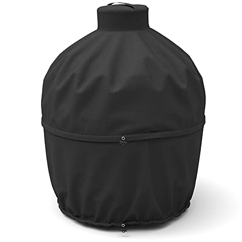 SHINESTAR Upgraded Grill Cover for Kamado Joe Classic, Char-Griller Akorn, Large Big Green Egg, 2-in-1 Ceramic Charcoal Grill Cover, Heavy Duty & Waterproof