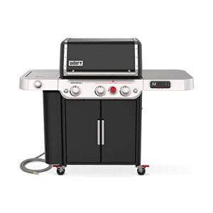 weber genesis epx-335 premium smart gas grill, natural gas, black