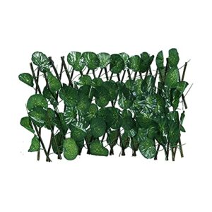 vieoinas expandable faux privacy fence screen, artificial garden plant fence uv protected, artificial leaf faux ivy expandable for outdoor indoor use garden fence backyard home decor (b)
