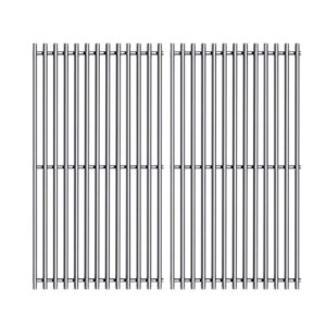 htanch sg637(2-pack) 17.5″ stainless steel cooking grates grid replacement for weber spirit 200,e-210 (2013-2016), e-220, s-210 (2013-2016), s-220 series gas grills for weber 7637