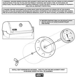 Weber 67717 Genesis/Summit Gas Grill Thermometer Bezel