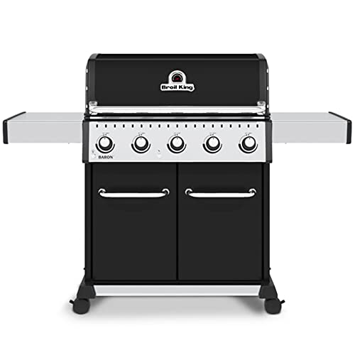 Broil King, Baron 520 Pro, 876214, Liquid Propane (LP), Silver, Black