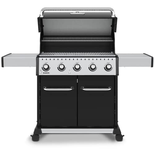 Broil King, Baron 520 Pro, 876214, Liquid Propane (LP), Silver, Black