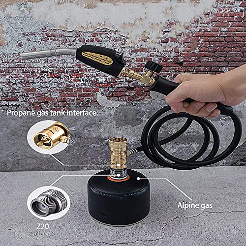 Campingmoon Camping Propane Stove Adapter, Input: En417 Lindal Valve Canister, Output: Propane Gas Stove, Camping Propane Gas Canister to 1lbs Propane Tanks/MAPP Tanks Converter. Z20