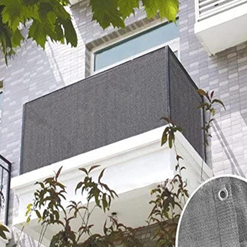 OKOTAR Privacy Fence Screen Balcony Cover Windscreen Cover Fabric Shield UV-Resistant Visibility Reduction Garden with Cable Ties 90% Blockage (Available for Custom Sizes),0.75 * 5m