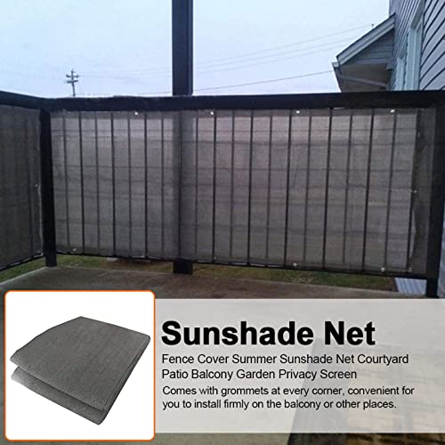 OKOTAR Privacy Fence Screen Balcony Cover Windscreen Cover Fabric Shield UV-Resistant Visibility Reduction Garden with Cable Ties 90% Blockage (Available for Custom Sizes),0.75 * 5m