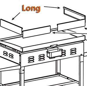 Wind Screen for Blackstone 22" Table Top Griddle, Wind Guard for Blackstone 22" Grill and Other Similar Griddle, Wind Shield, Black