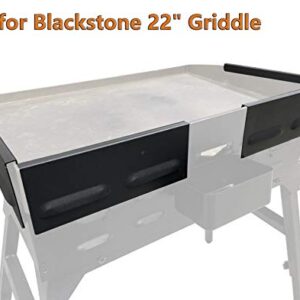 Wind Screen for Blackstone 22" Table Top Griddle, Wind Guard for Blackstone 22" Grill and Other Similar Griddle, Wind Shield, Black