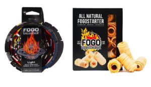 fogo ultimate fire starter bundle, blazaball and fogostarters natural fire starters 30 pieces