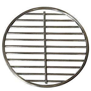 onlyfire stainless steel high heat charcoal fire grate fits for large/minimax big green egg grill,9-inch