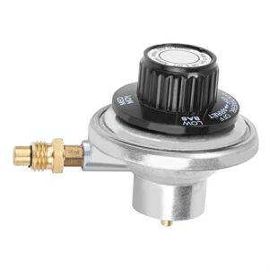 Adjustable Pressure Regulator, Zinc Alloy 1"-20UNF Propane Gas Low-Pressure Adjustable Regulator Control Valve BBQ Grill