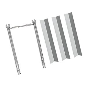 grilling corner repair kit 7635 69785 for weber spirit i & ii 200 with front control, spirit e210, e220, s210, s220 (stainless steel burner and stainless flavorizer bars)