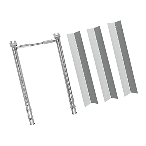 Grilling Corner Repair Kit 7635 69785 for Weber Spirit I & II 200 with Front Control, Spirit E210, E220, S210, S220 (Stainless Steel Burner and Stainless Flavorizer Bars)