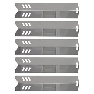 5-pack bbq grill heat shield plate tent replacement parts for uniflame gbc1143w-c – compatible barbeque stainless steel flame tamer, guard, deflector, flavorizer bar, vaporizer bar, burner cover 15″