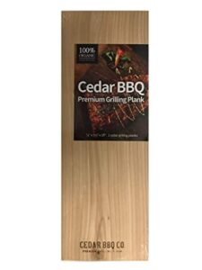 cedar bbq premium cedar grilling planks – 2 piece set – 5.5″ x 15″ – western red cedar – perfect smoky cedar flavor