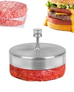 burger press – hamburger patty maker, 3.6″/9.5cm stainless steel pie press mold.