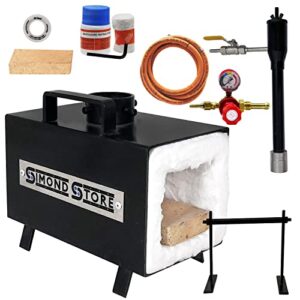 Simond Store Blacksmiths Single Burner Propane Forge with Stand for Knifemaking Farriers