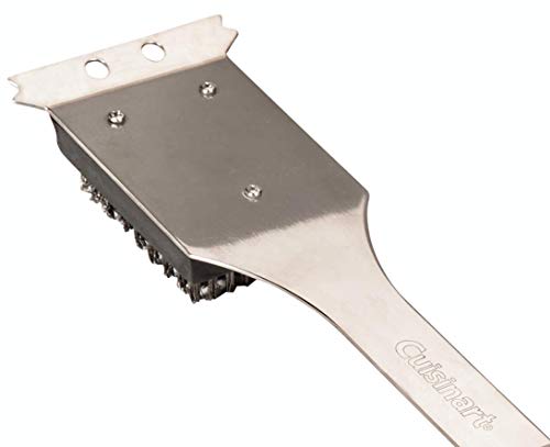 Cuisinart CCB-5014 BBQ Grill Cleaning Brush and Scraper, 16.5", Stainless Steel, 16. 5"