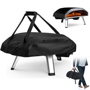 funluck pizza oven cover for ooni koda 16,420d heavy duty waterproof &dustproof oven bag for ooni 16,portable carry storage bag for ooni koda 16