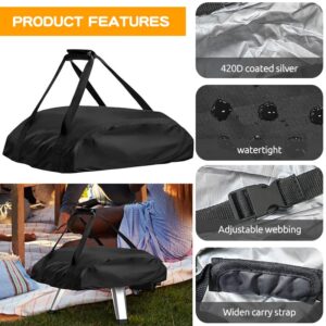 funluck Pizza Oven Cover for Ooni Koda 16,420D Heavy Duty Waterproof &Dustproof Oven Bag for Ooni 16,Portable Carry Storage Bag for Ooni Koda 16