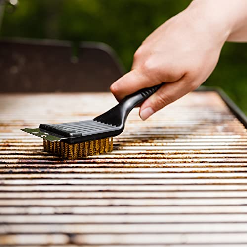 Chef Craft Select Plastic Handle Short Grill Brush, 9 Inches In Length, Black