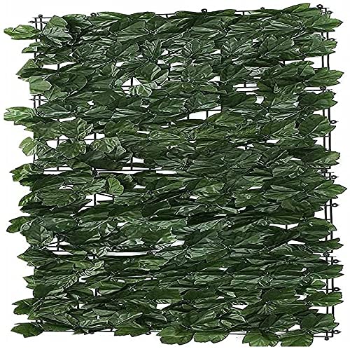 HACSYP Expandable Faux Privacy Fence Artificial Ivy Privacy Fence Screen Roll Tree Simulation Leaf Garden Fence | Anti-Ultraviolet Windproof Courtyard Terrace Decoration Privacy Protection