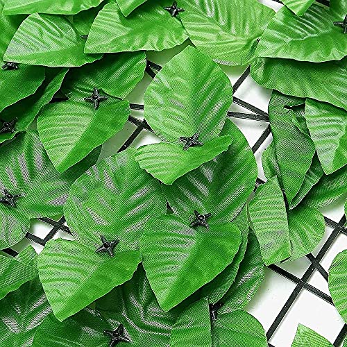 HACSYP Expandable Faux Privacy Fence Artificial Ivy Privacy Fence Screen Roll Tree Simulation Leaf Garden Fence | Anti-Ultraviolet Windproof Courtyard Terrace Decoration Privacy Protection