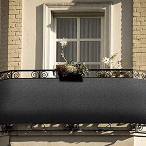 MGCD Balcony Privacy Screen, Height 1M Privacy Protective Balcony Fence, Breathable HDPE Shade Net for Outdoor Backyard Patio (Size : 1x4m)