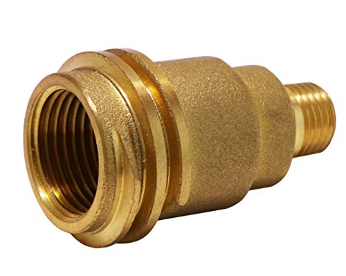 DOZYANT 5042 Male QCC1 Acme Nut Propane Gas Fitting Hose Adapter with 1/4 Inch Male Pipe Thread, Propane Quick Connect Fittings