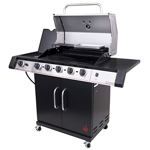 Char-Broil 463468021 Performance TRU-Infrared 5-Burner Cabinet-Style Liquid Propane Gas Grill, Stainless/Black