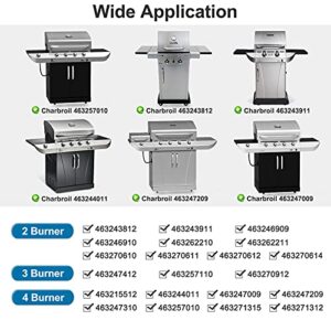 Criditpid Grill Parts Kits Compatible for Char-Broil Charbroil 463244011, 463247209, 463257010, 463247310, 463247009, 463247412, 463257110, 463270614, 463243812, Replacement for Charbroil 463257010