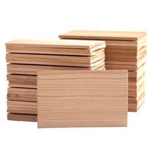50 pack small 4.75×6.75 cedar grilling planks – bulk quantity for restaurants and chefs