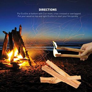 EasyGoProducts Approx. 120 Eco-Stix Fatwood Fire Starter Kindling Firewood Sticks – 100% Organic – Firestarter for Wood Stoves, Fireplaces, Campfires, Bonfires, Year Round, 10 Pounds New