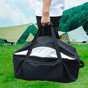 Grill Cover and Carry Bag for Weber Q1000 Q1200 Liquid Propane Grill and Q1400 Electric Grill, Water Resistant 600D Polyester Heavy Duty BBQ Cover and Portable Bag for Outdoor Barbecue