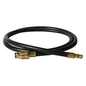 camco olympian 5-foot rv propane supply hose | features built-in excess flow protection, easily connects camper to 20/30 lb propane tank, and can be used with a propane tee (59033)