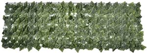 expandable faux privacy fence artificial ivy rolls privacy fence screen | artificial hedges fence ivy vine leaf decoration for outdoor wall privacy screening garden (size : 0.5x1m)