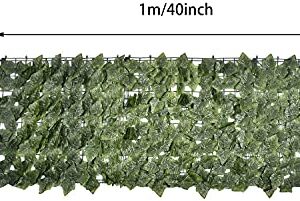 Expandable Faux Privacy Fence Artificial Ivy Rolls Privacy Fence Screen | Artificial Hedges Fence Ivy Vine Leaf Decoration for Outdoor Wall Privacy Screening Garden (Size : 0.5x1m)