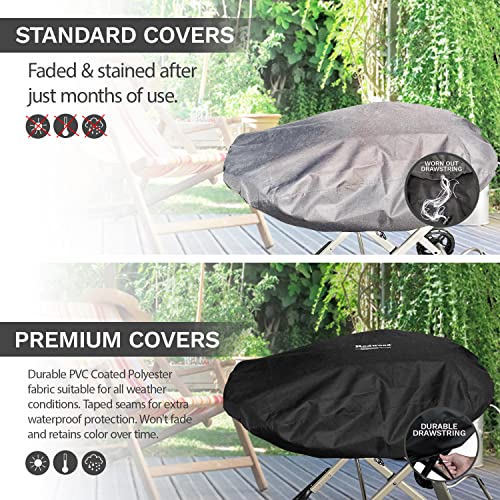 Weber Traveler Grill Cover for Weber 9010001 Traveler Portable Gas Grill - Heavy Duty, Waterproof Taped Seams by Redwood Grill Supply