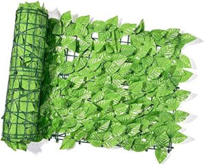 expandable faux privacy fence artificial ivy leaf hedge roll privacy screen | artificial hedges fence,faux ivy vine leaf decoration uv fade protected for balcony patio (size : 1×0.5m)