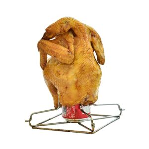 RTT Beer Can Chicken Holder Foldable Smoker Accessory Perfectly Roasted Chicken Every Time!