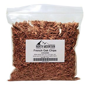 north mountain supply french oak chips (untoasted, 1 pound)