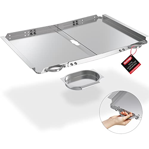 Replacement Grease Tray with Catch Pan for Dyna Glo Grill Replacement Parts, Universal Drip Pan for 4 5 Burner Gas Grill Nexgrill Replacement Parts, Grill Tray for Kenmore BHG Expert Grill (24-30")