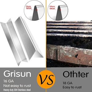 GRISUN Burner and Flavor Bar for for Weber Genesis 300 Gas Grills (with Front Control Knobs)