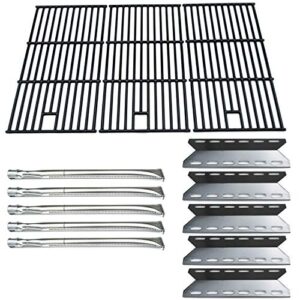direct store parts kit dg108 replacement for nexgrill 720-0025 gas grill burner, heat plate, cooking grid (stainless steel burner + porcelain steel heat plate + porcelain cast iron cooking grid)