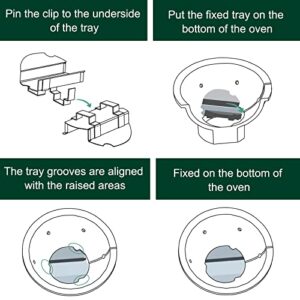 Quantfire Upgrade Removable Slid Out Ash Drawer for Large Big Green Egg Accessories, Green Egg Replacement Parts Ash Clean Tool, Stainless Steel