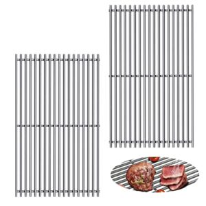 keesha 7528 stainless steel grill grates cooking grate for weber genesis e310 e320 e330 s310 s320 s330 ep310 ep320 ep330 grills 19.5 x 12.9 inches – 2 pack
