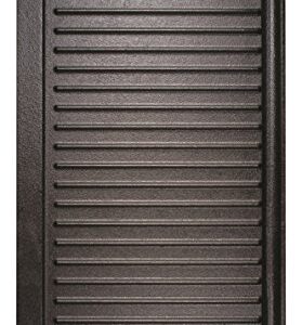 Lodge LPGI3 Cast Iron Reversible Grill/Griddle, 20-inch x 10.44-inch, Black & LGP3 Rectangular Cast Iron Grill Press, Pre-Seasoned, 6.75-inch x 4.5-inch