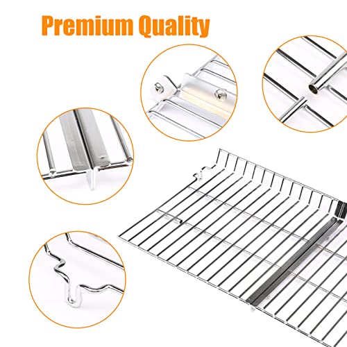 Hisencn Grill Warming Rack for Char Griller 5050 3001 5650 5072 3008 Stainless Steel Warming Rack Replacement for Gas & Charcoal Grill Char-Griller 5050 5650